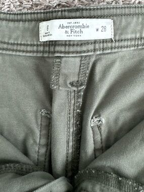 Abercrombie & Fitch Olive Green Cotton Pants